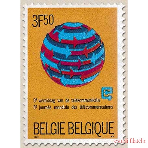 Bélgica - 1665 - 1973 5ª Jornada mundial de Telecomunicaciones Lujo