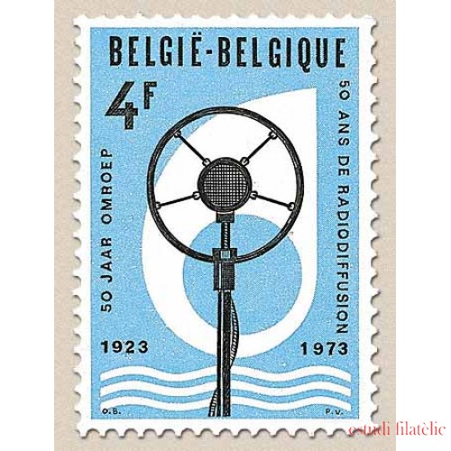 Bélgica - 1684 - 1973 50º Aniv. radiodifusión  en Bélgica Lujo