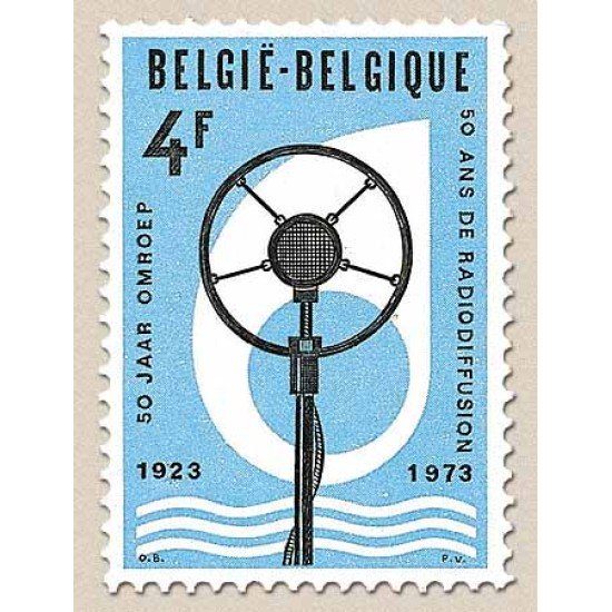 Bélgica - 1684 - 1973 50º Aniv. radiodifusión en Bélgica Lujo Bélgica - 1684 - 1973 50º Aniv. radiodifusión en Bélgica Lujo