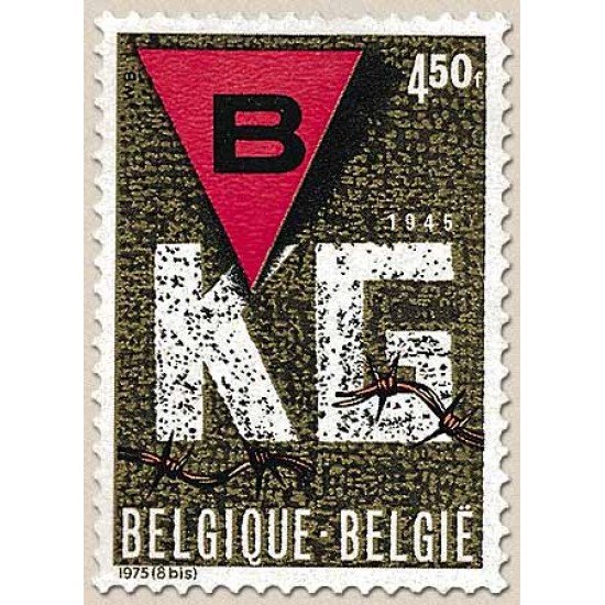 Bélgica - Correo ordinario - BE01759 - 1975 30º Aniv. liberación de los campos de concentración Lujo Bélgica - Correo ordinario - BE01759 - 1975 30º Aniv. liberación de los campos de concentración Lujo