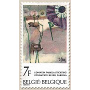 Bélgica - 1766 - 1975 Fundación reina Fabiola por la salud mental Cuadro de P. Mara Lujo