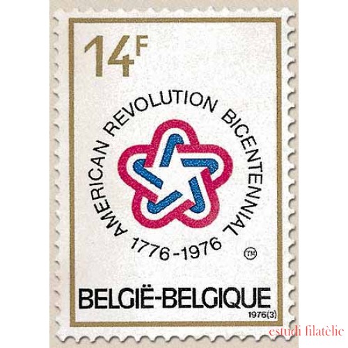 Bélgica - 1792 - 1976 Bicentenario independencia de EEUU Lujo