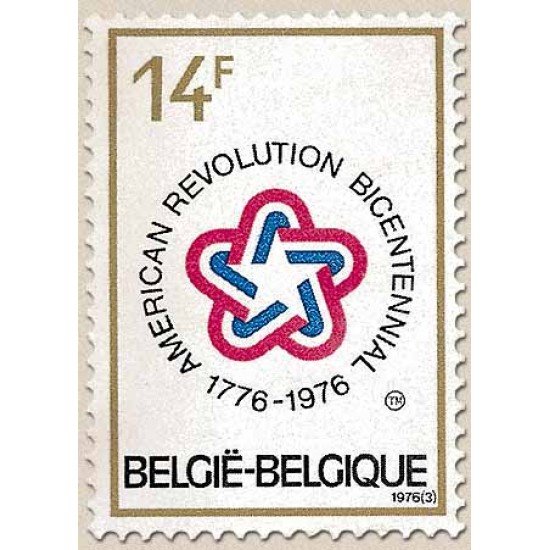 Bélgica - 1792 - 1976 Bicentenario independencia de EEUU Lujo Bélgica - 1792 - 1976 Bicentenario independencia de EEUU Lujo