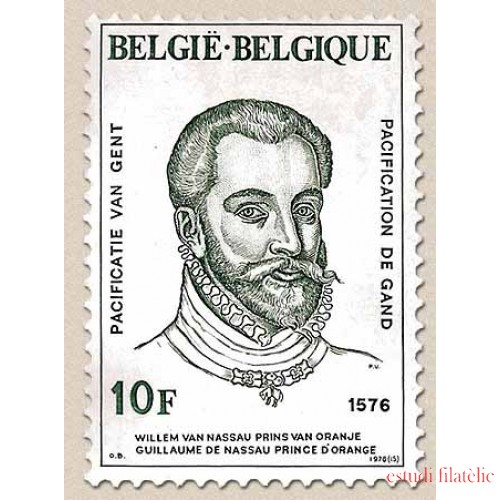 Bélgica - 1820 - 1976 400º Aniv. pacificación Gand Retrato de Guillaume de  Nassau Lujo