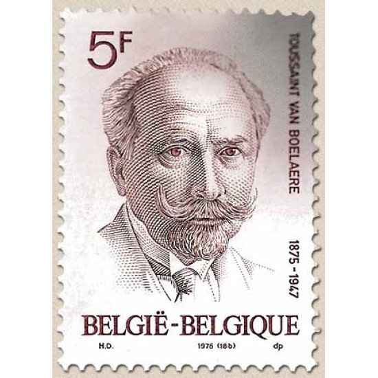 Bélgica - 1824 - 1976 100º Aniv. de Toussaint van Boelaere Retrato Lujo Bélgica - 1824 - 1976 100º Aniv. de Toussaint van Boelaere Retrato Lujo