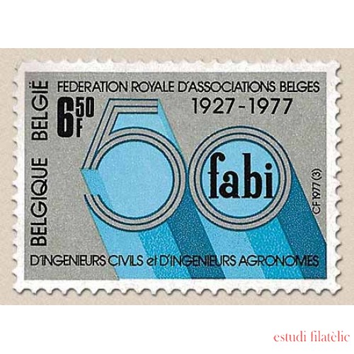 Bélgica - 1836 - 197750º Aniv. de la FABI Lujo