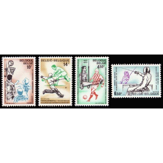 Bélgica - 1858/61 - 1977 50º Aniv. Central de gimnasia y deportiva Deportes Lujo Bélgica - 1858/61 - 1977 50º Aniv. Central de gimnasia y deportiva Deportes Lujo