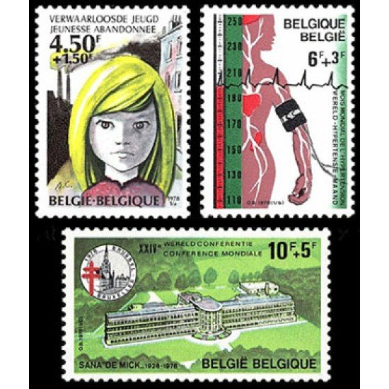 Bélgica - 1876/78 - 1978 Serie Sorteo Filantrópico Lujo Bélgica - 1876/78 - 1978 Serie Sorteo Filantrópico Lujo