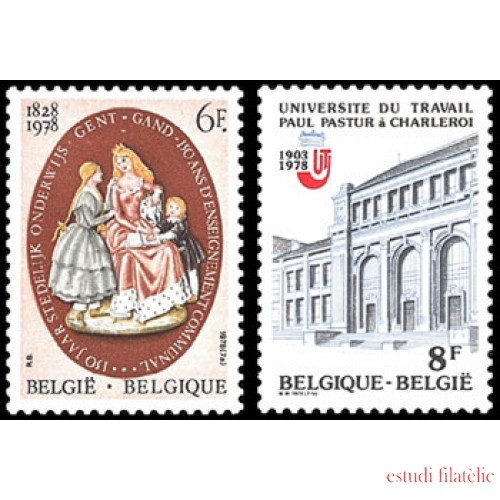 Bélgica - 1900/01 - 1978 Enseñanza Lujo