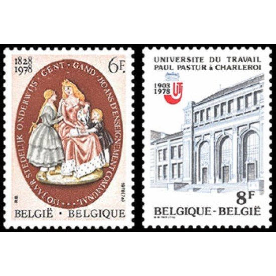 Bélgica - 1900/01 - 1978 Enseñanza Lujo Bélgica - 1900/01 - 1978 Enseñanza Lujo