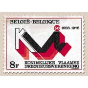 Bélgica - 1906 - 1978 50º Aniv. de la real Asociación flamenca de ingenieros Lujo