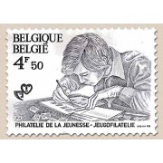 Bélgica - 1907 - 1978 Filatelia de la juventud Joven colocando sellos Lujo