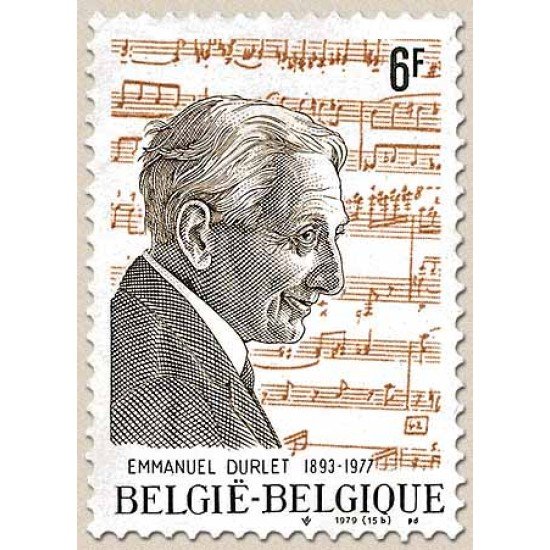 Bélgica - 1957 - 1979 Emmanuel Durlet Músico Lujo Bélgica - 1957 - 1979 Emmanuel Durlet Músico Lujo