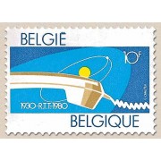 Bélgica - 1968 - 1980 50º Aniv. de la administración de teléfonos y telégrafos Lujo