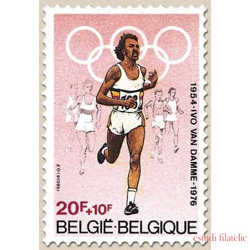 OLI1/S Bélgica Belgium  Nº 1972  1980 Deportes Ivo van Damme, medallista olímpico Montreal