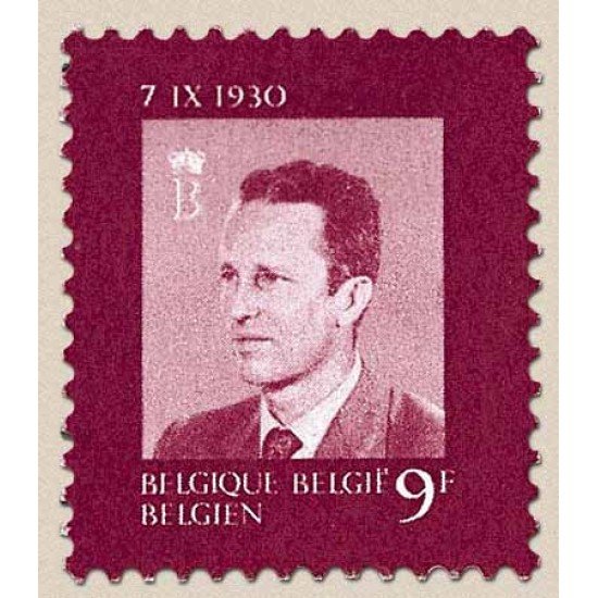 Bélgica - 1986 - 1980 501 Aniv. de Balduino I Lujo Bélgica - 1986 - 1980 501 Aniv. de Balduino I Lujo