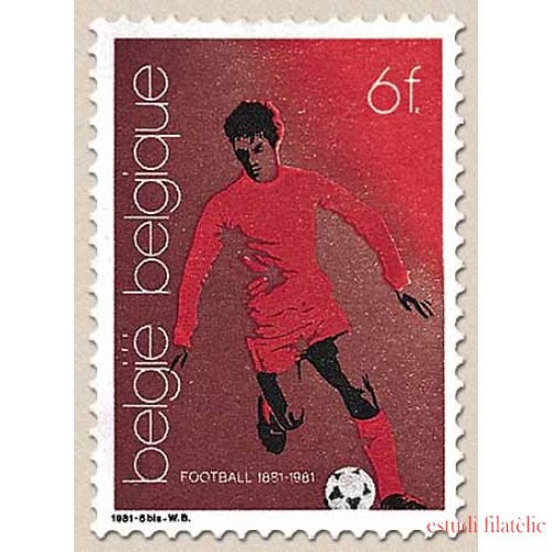 Bélgica - 2014 - 1981 100 Años de fútbol en Bélgica Deporte Fútbolista Lujo
