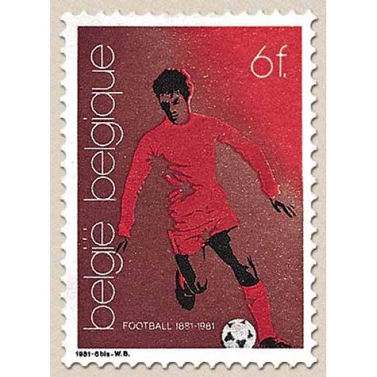 Bélgica - 2014 - 1981 100 Años de fútbol en Bélgica Deporte Fútbolista Lujo Bélgica - 2014 - 1981 100 Años de fútbol en Bélgica Deporte Fútbolista Lujo