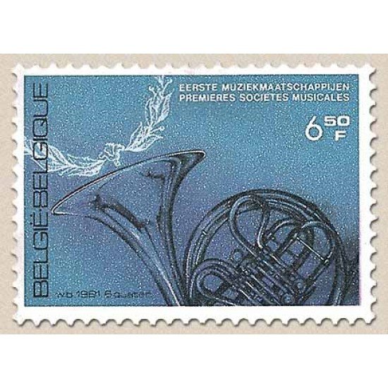 Bélgica - 2017 - 1981 Primeras Sociedades musicales Instrumento Corno francés Lujo Bélgica - 2017 - 1981 Primeras Sociedades musicales Instrumento Corno francés Lujo