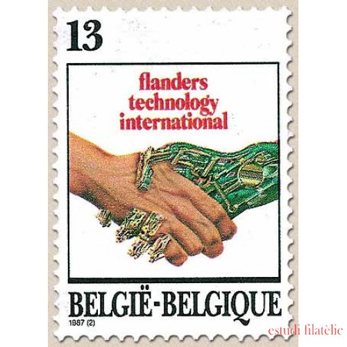 Bélgica - 2243 - 1987 Salón inter. nuevas tecnologías Flandes Emblema Lujo