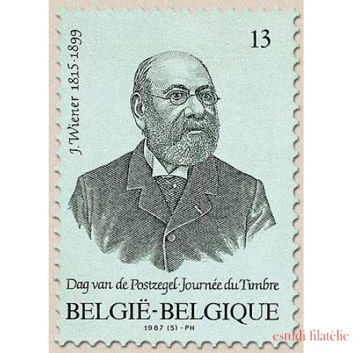 Bélgica - 2248 - 1987 Día del sello Retrato de Jacob Wiener Lujo