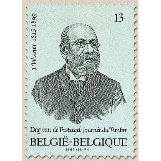 Bélgica - 2248 - 1987 Día del sello Retrato de Jacob Wiener Lujo Bélgica - 2248 - 1987 Día del sello Retrato de Jacob Wiener Lujo