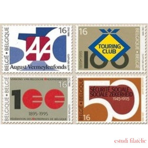 Bélgica - 2585/88 - 1995 Conmemoraciones diversas Lujo