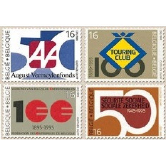 Bélgica - 2585/88 - 1995 Conmemoraciones diversas Lujo Bélgica - 2585/88 - 1995 Conmemoraciones diversas Lujo