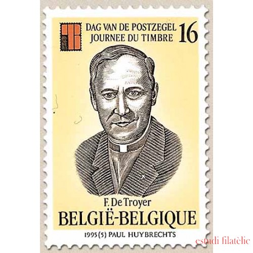 Bélgica - 2596 - 1995 Día del sello Retrato de F. De Troyer Lujo