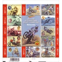 Bélgica - 3321/32 2004 Campeones del mundo de moto-cross Lujo Bélgica - 3321/32 2004 Campeones del mundo de moto-cross Lujo