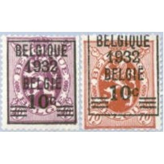 Bélgica - 333/34 - 1932 Sellos de 1929-32 Escudos MH Y MNH