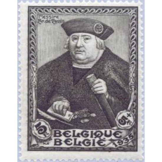 Bélgica - 410 - 1935 Expo. filatélica de Bruselas François de Tassis Fijasellos