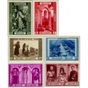 Bélgica - 513/18 - 1939 Serie Abadía de Orval Lujo