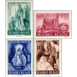 Bélgica 777/80 1948 Por la Abadía de Chèvremont MNH Bélgica 777/80 1948 Por la Abadía de Chèvremont MNH