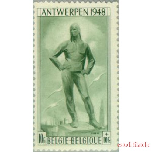 Bélgica - 785-F - 1948 Por el monumento a la liberación Amberes Fijasellos