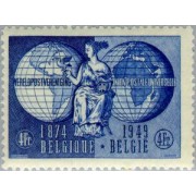 Bélgica 812 1949 75º Aniv. del UPU MH