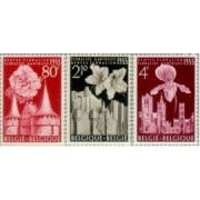 Bélgica - 961/63 - 1955 Florales Flora Lujo