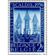 Bélgica - 990 - 1956 Expo. ESCALDIS Catedrales Lujo