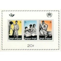 Bélgica HB 43 1967 Campaña europea por los refugiados Lujo Bélgica HB 43 1967 Campaña europea por los refugiados Lujo