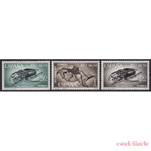 Rio Muni 63/65 1965 Insectos Insects MNH 