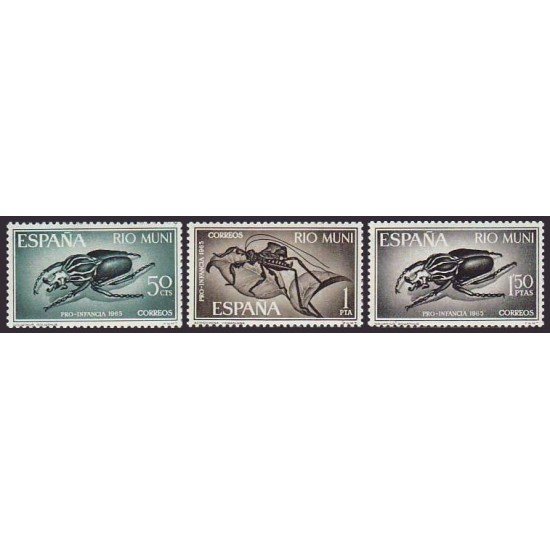 Rio Muni 63/65 1965 Insectos Insects MNH