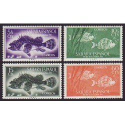 Sahara 108/11 1953 Día del Sello Fauna (peces) Fish MNH