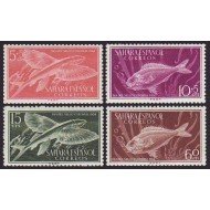 Sahara 116/19 1954 Día del Sello Fauna (peces)  Fish MNH