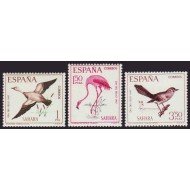 Sahara 262/64 1967 Día del Sello Fauna (aves). Bird MNH