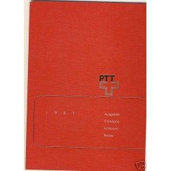 Suiza 1987 año completo en carpeta oficial PTT Suiza 1987 año completo en carpeta oficial PTT