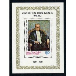 Chipre turco HB 2 1981 Cent. de Ataturk Lujo Chipre turco HB 2 1981 Cent. de Ataturk Lujo