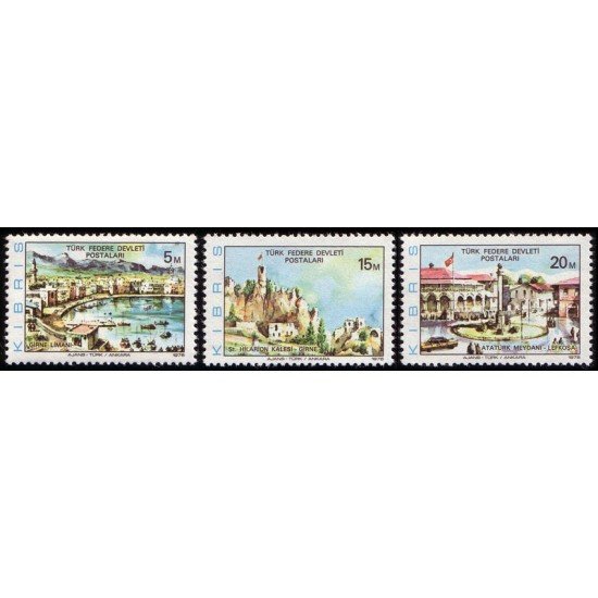 Chipre turco - 27/29 - 1976 Turismo Vistas Lujo