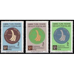 Chipre turco - 64/66 - 1979 50º Aniv del CCIR Emblema Lujo Chipre turco - 64/66 - 1979 50º Aniv del CCIR Emblema Lujo