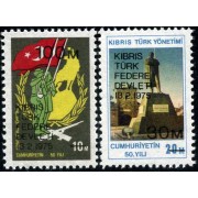 Chipre turco - 8/9 - 1975 Militar Lujo